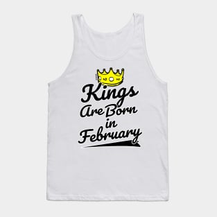 Kings are Born In February Tank Top